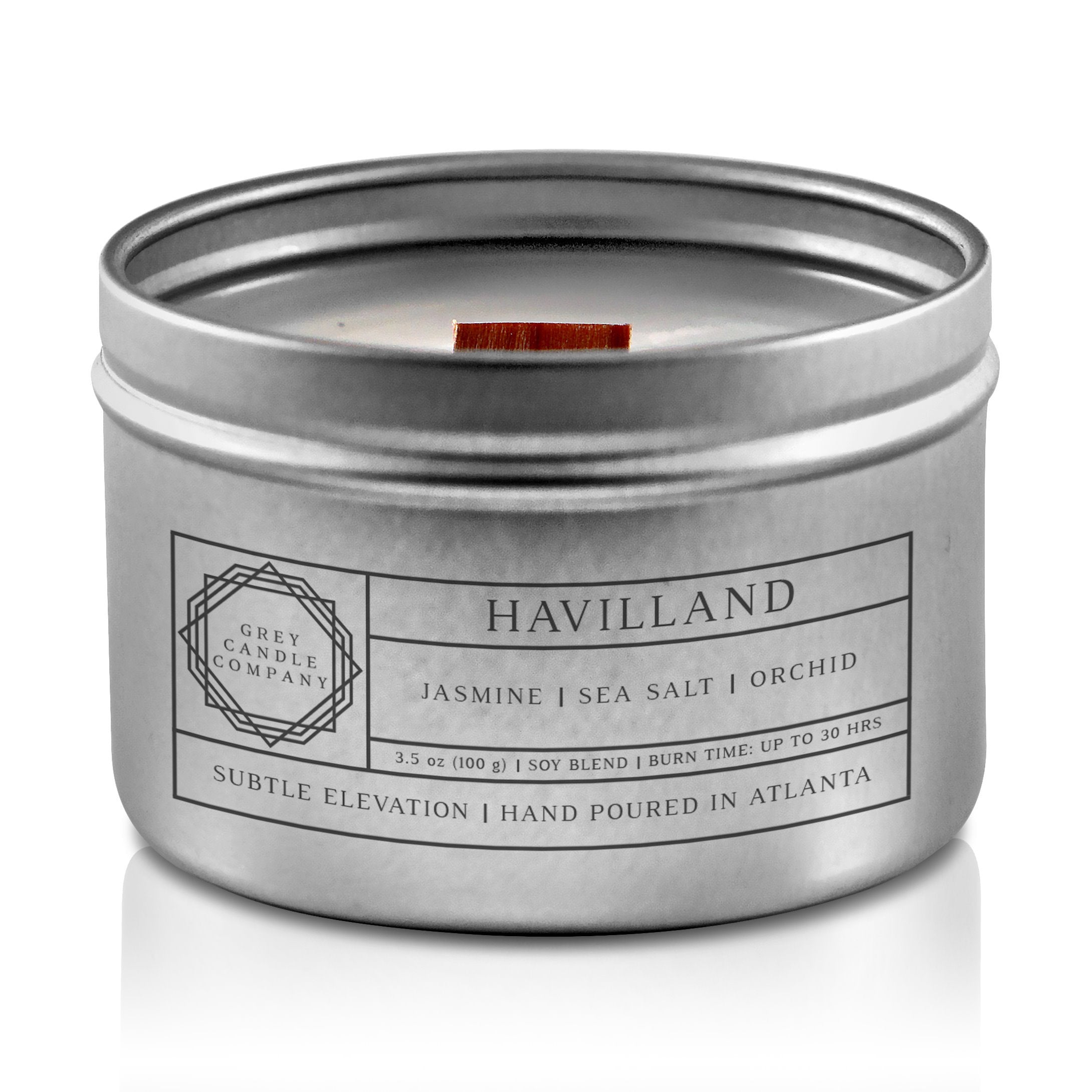 HAVILLAND CANDLES Grey Candle Company 3.5 oz. TIN 